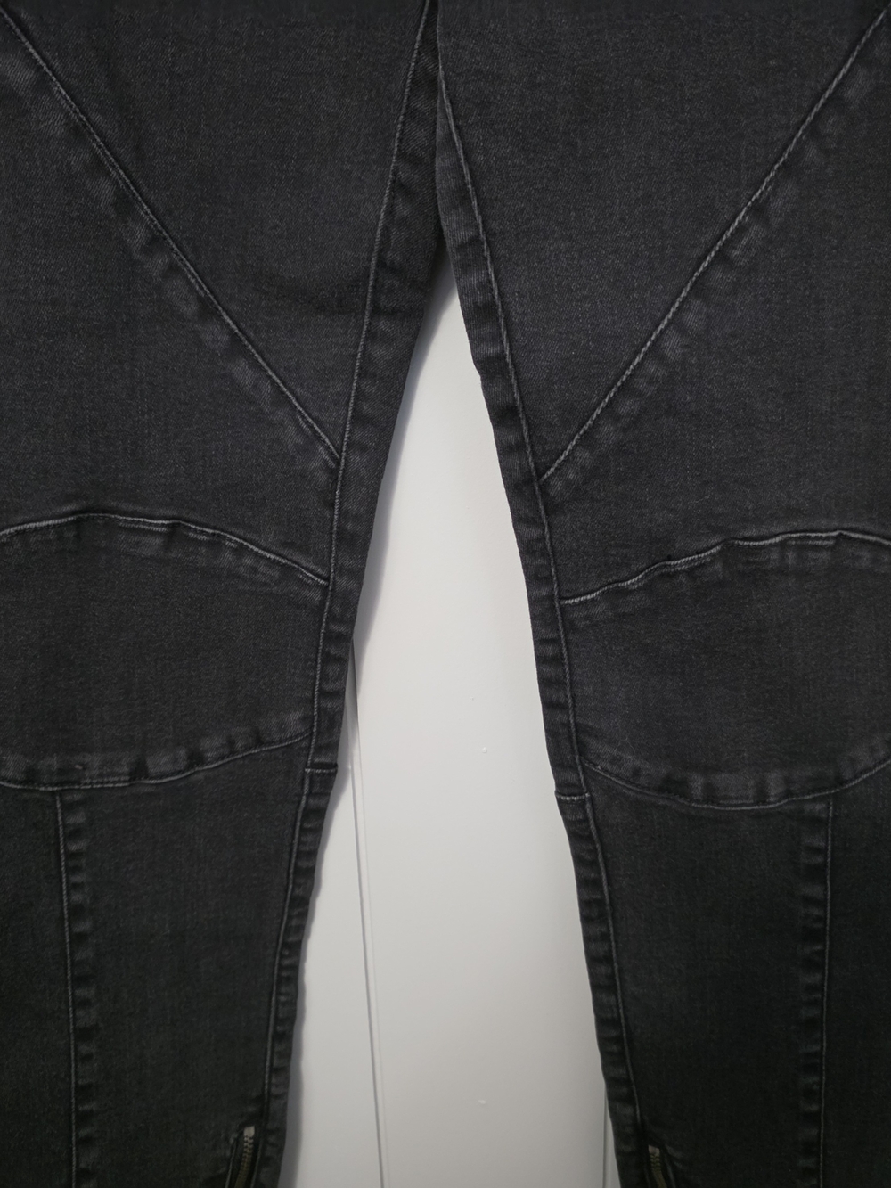 We The Free Charcoal Skinny Moto Jeans
